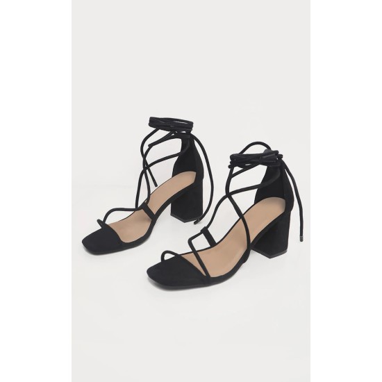 Black Block Heel Sandal