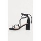 Black Block Heel Sandal